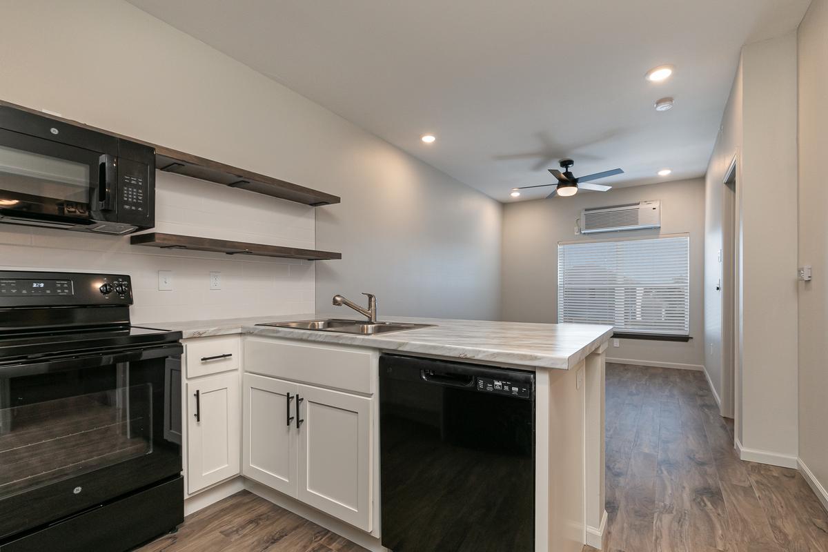 1 Bedroom Suite: Kitchen / Living Room